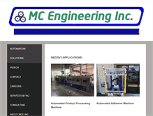 Tablet Screenshot of mcengineeringinc.com
